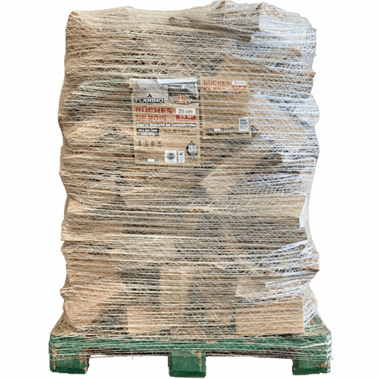 Bois de Chauffage 50 cm Ballot 2 m³ Bois Durs Secs