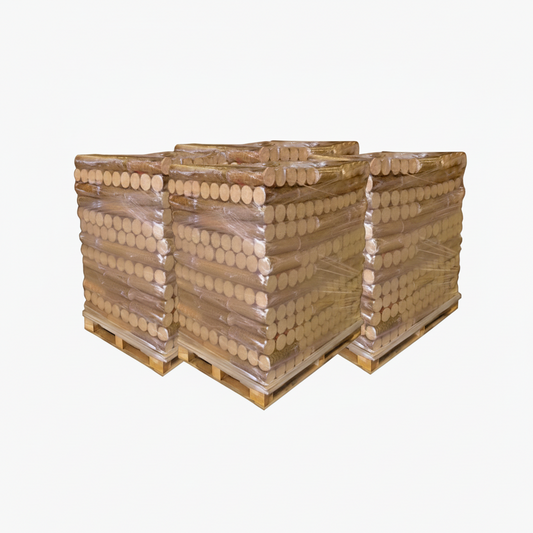 Lot de 3 Palettes de Bois Densifié – 312 Packs de 5 Bûches (3012 kg)
