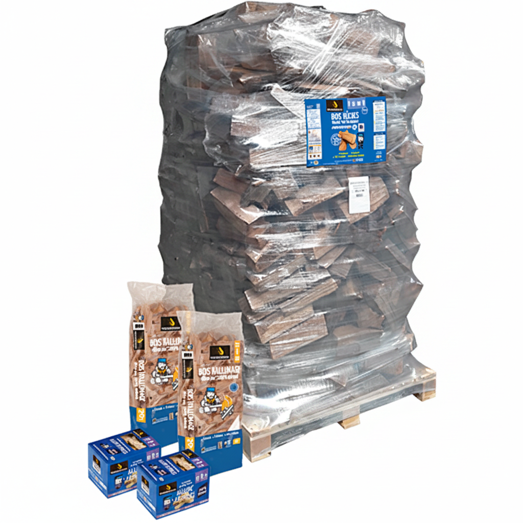 Bois de Chauffage 40 cm Ballot 2000 dm³ + Bois d'Allumage