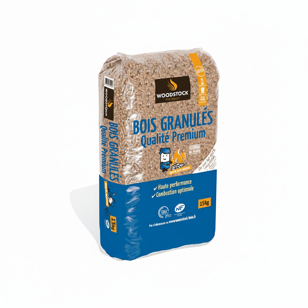 Lot de 2 Palettes de Granulés  Premium – 132 Sacs de 15 kg (1980 kg)