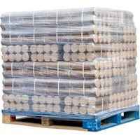Bûches Compressées de Bois Densifié 27-30 cm Palette 1 Tonne 66 Packs Fabriqué en France